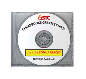 DVD Cheapbook Greatest Hits! - Just The Bonus Tracks edited by Paul Orselli.