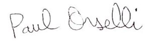 Paul Orselli Signature