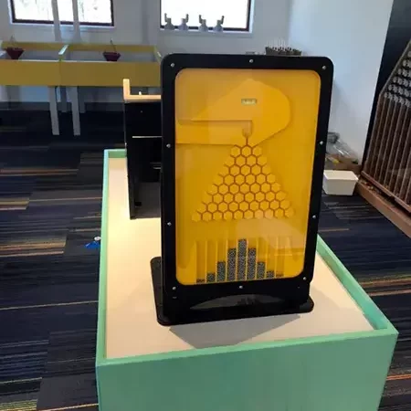 Galton experiment exhibit