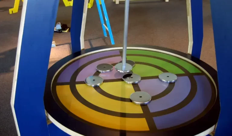 Magnetic Pendulum at the Great Lakes Science Center in Cleveland.