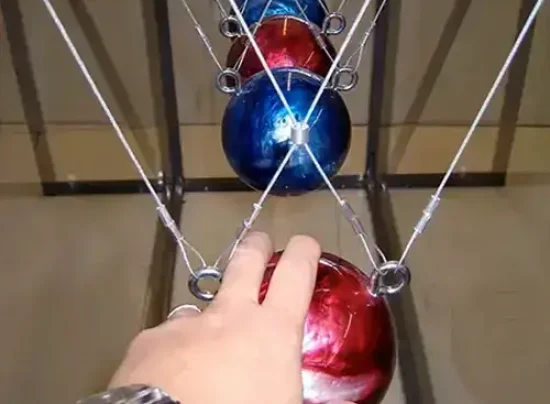 Giant Newton’s Cradle exhibit