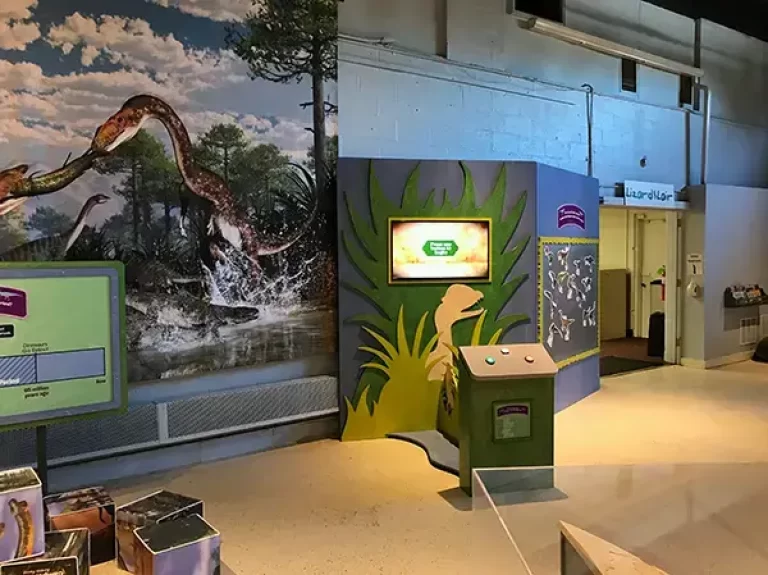 An interactive Dinosaur Game Show